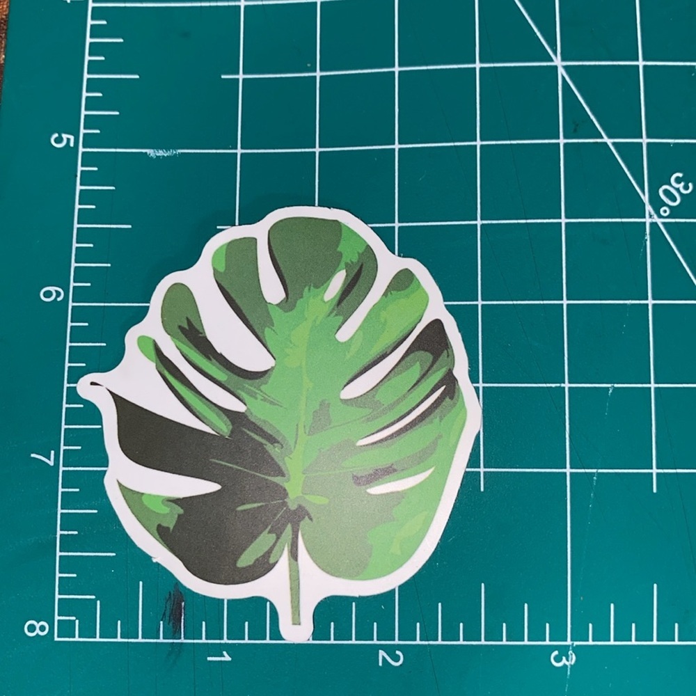 🌈20/$12🌈 Green Leaf Sticker - Picture 2 of 3